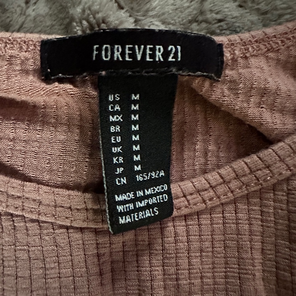 Forever 21 Crop Top size: MEDIUM